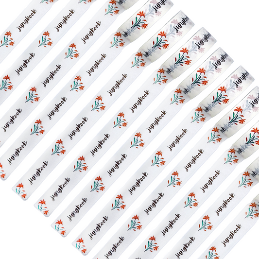 Birth Flower Washi Tape