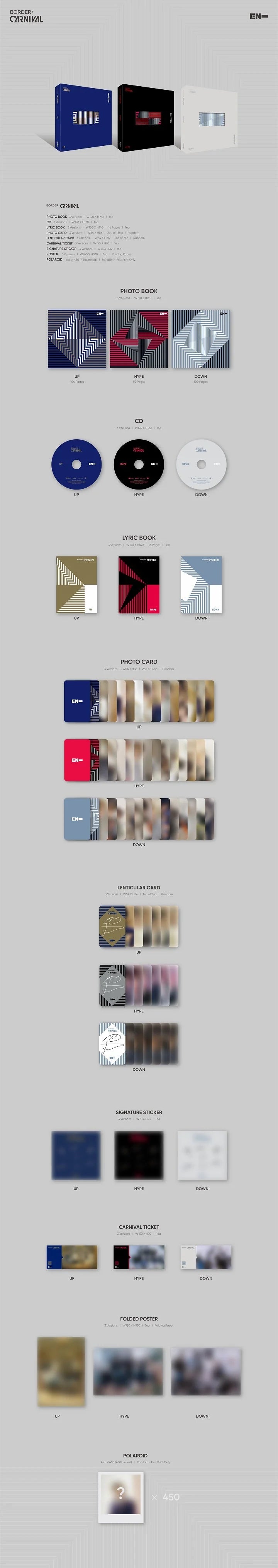 Enhypen Border : Carnival Second Mini Album