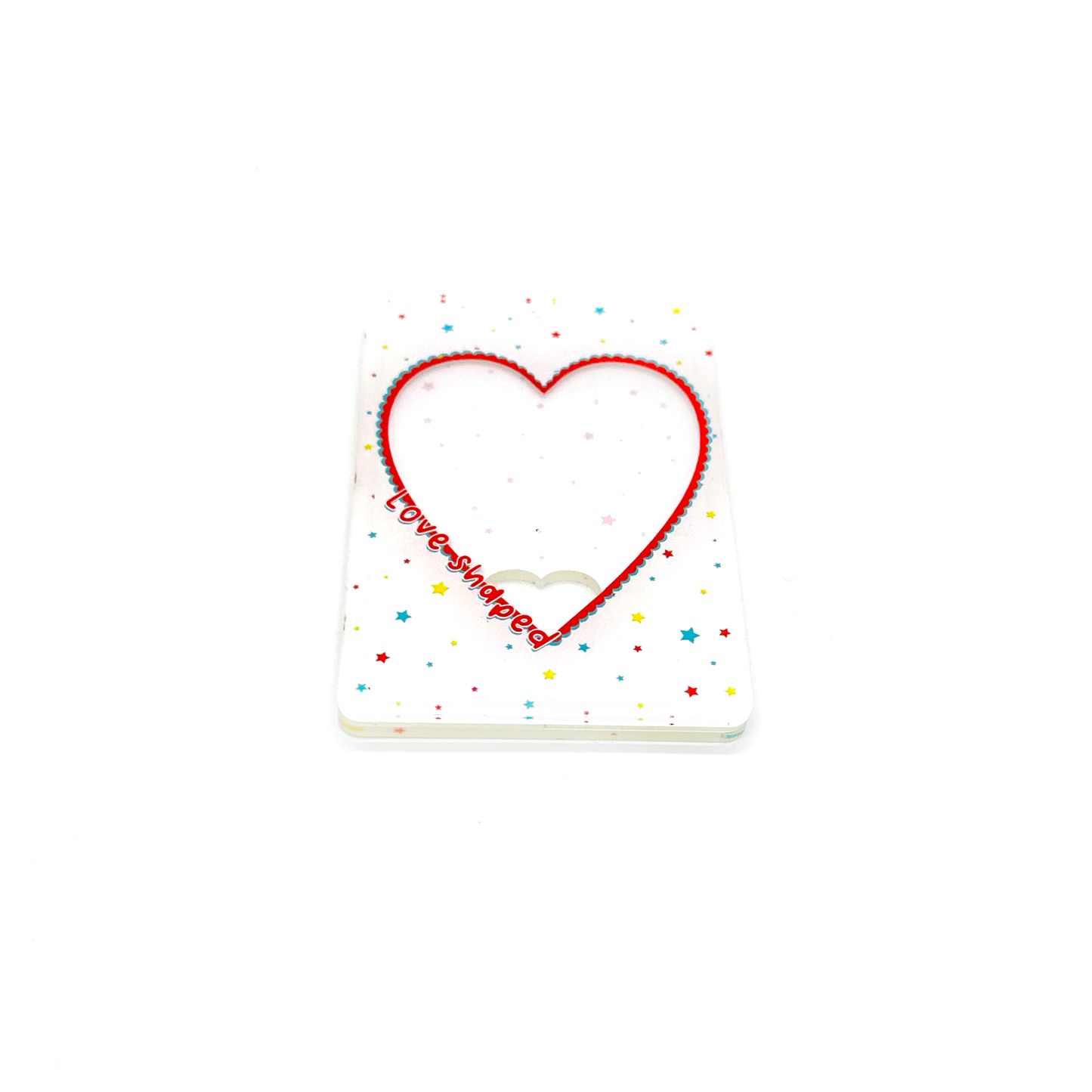 Spring Bee Pins Love Shaped Acrylic PC Holder