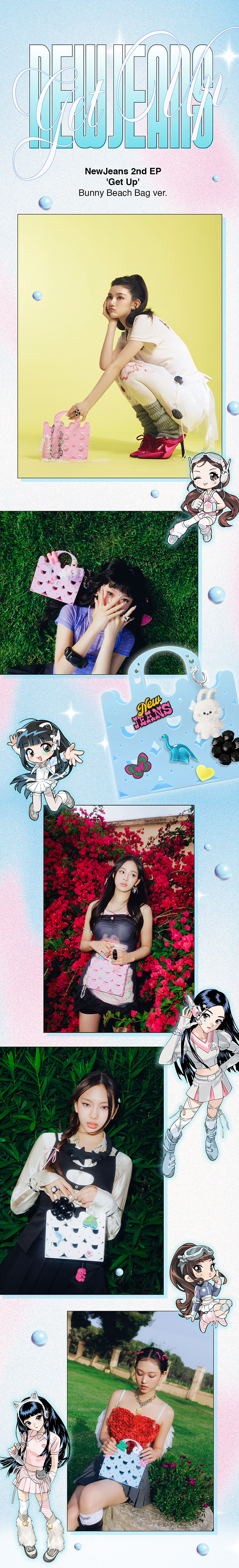 NewJeans 2nd EP: Get Up Bunny Beach Bag Version (Random)