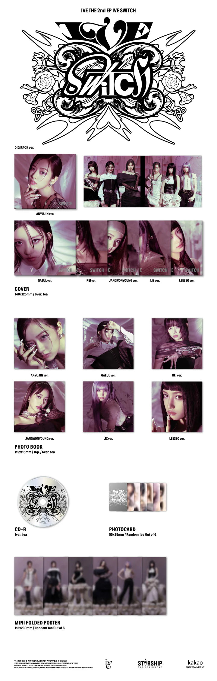 IVE 2nd Mini Album: Switch Digipack Limited