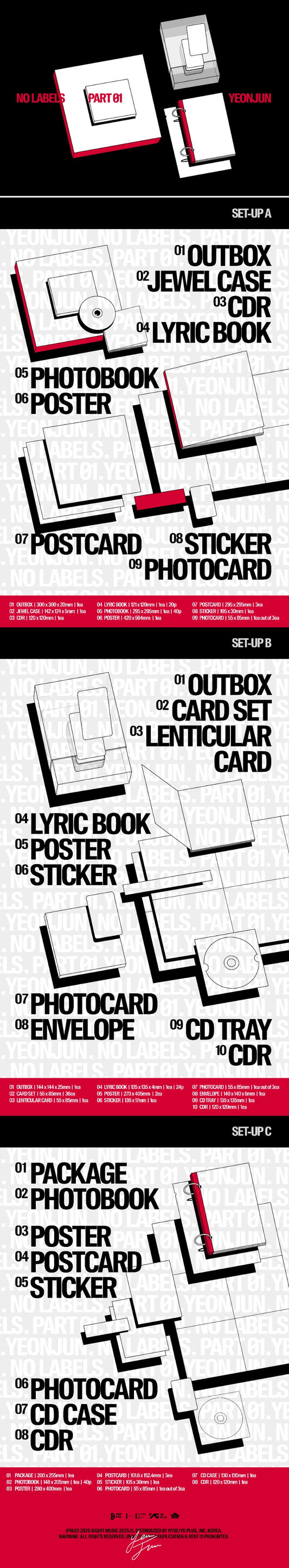 Yeonjun 1st Album No Labels: Part 01 with Polaroid POB