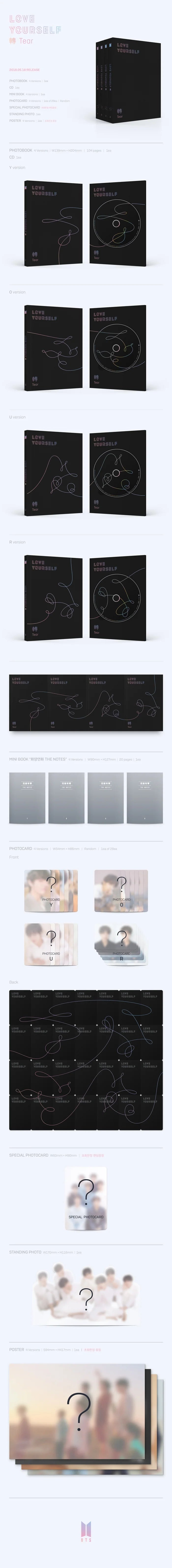 BTS 3rd Album Love Yourself: Tear