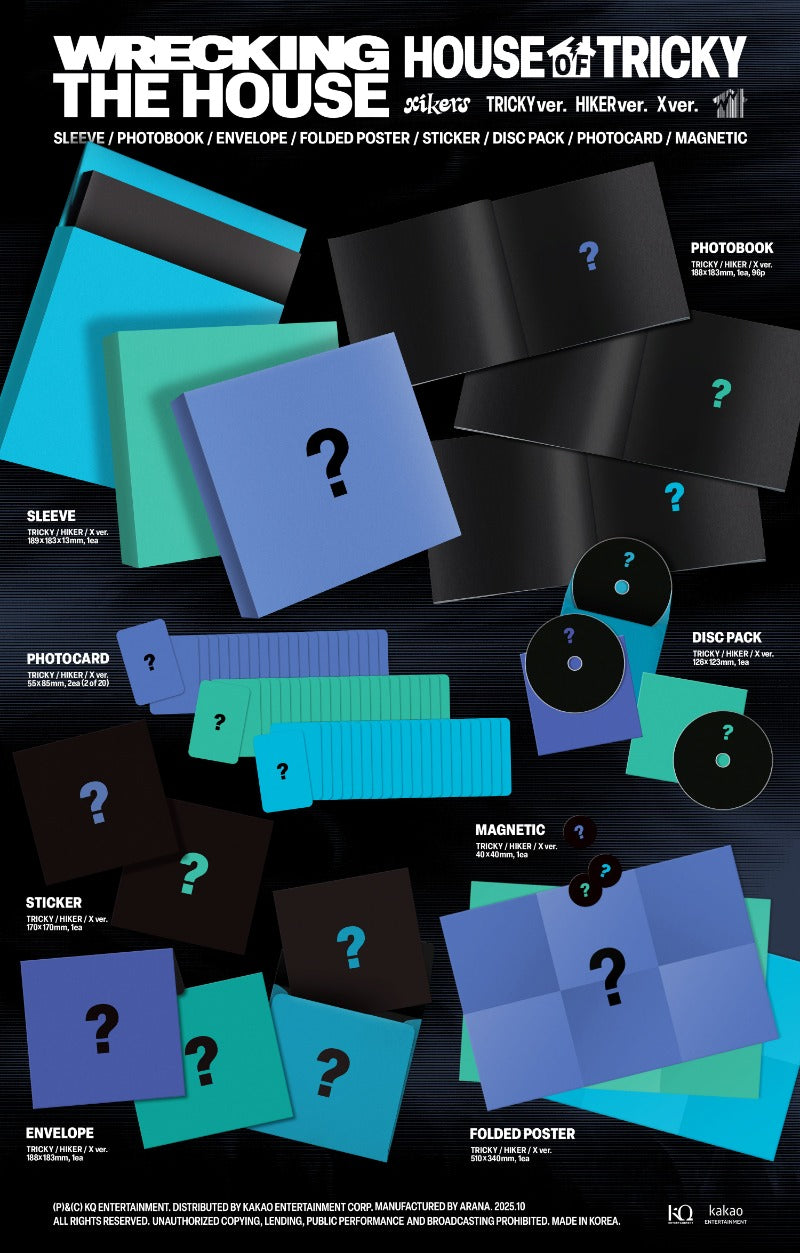 Pre-Order Xikers 6th Mini Album Wrecking the House