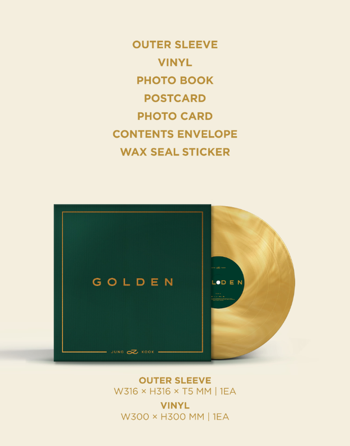 Jungkook of BTS 1st Album: Golden Vinyl