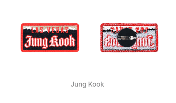 BTS - ARIRANG World Tour Exclusive Merch (Wappen Sticker / Image Picket / Las Vegas Pin Badge)