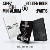 [Signed] ATEEZ - 15th Mini Album [GOLDEN HOUR : Part.6] (A Ver. / Diary Ver. / Z Ver.)
