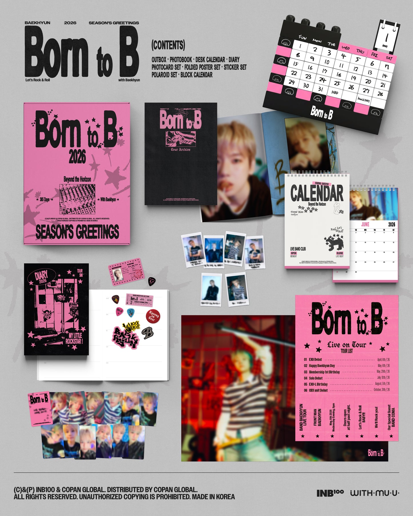 Baekhyun 2026 Seasons Greetings w/POB Photocard