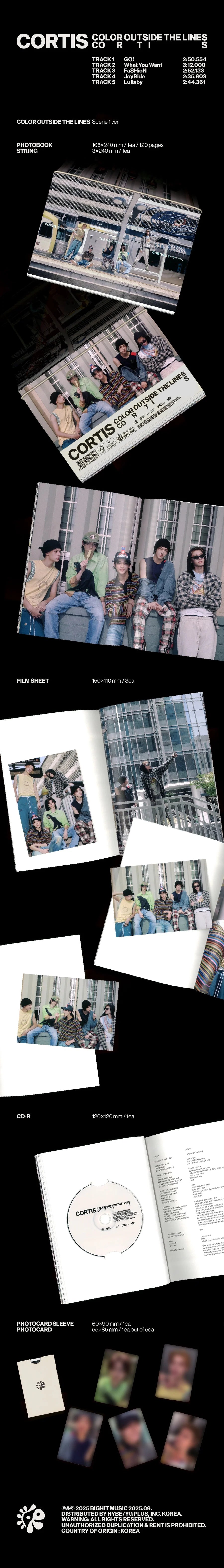 Cortis 1st EP Color Outside the Lines Standard Version (Random)