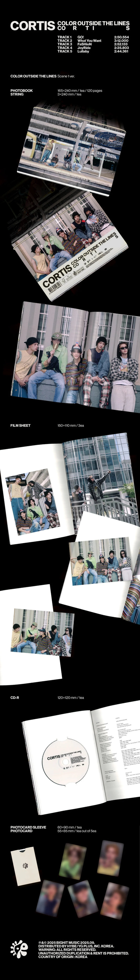 Cortis 1st EP Color Outside the Lines Standard Version (Random)