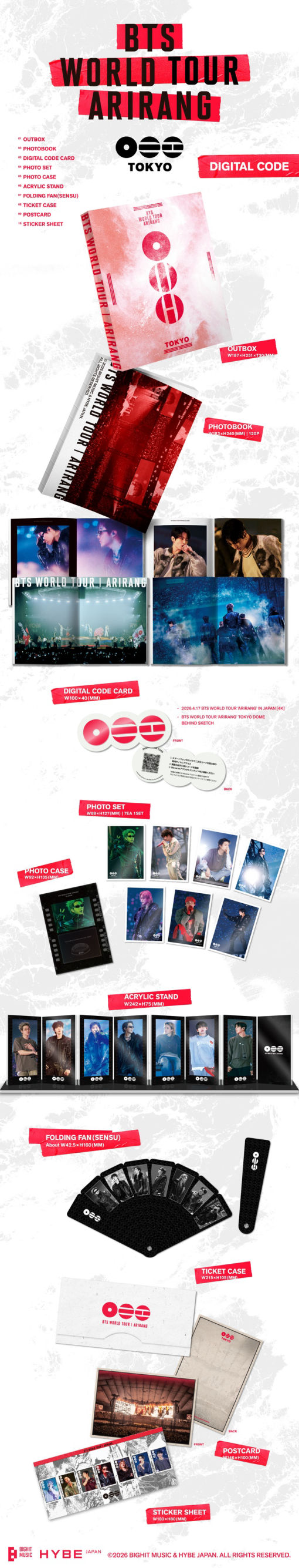 Preorder: BTS World Tour Arirang in Japan w/UMS Japan POB