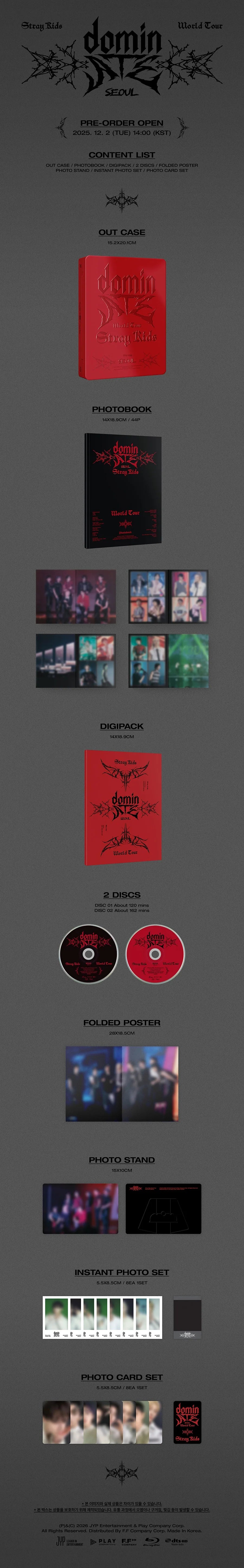 Stray Kids - World Tour [dominATE SEOUL] Blu-ray w/POB Photocard Set