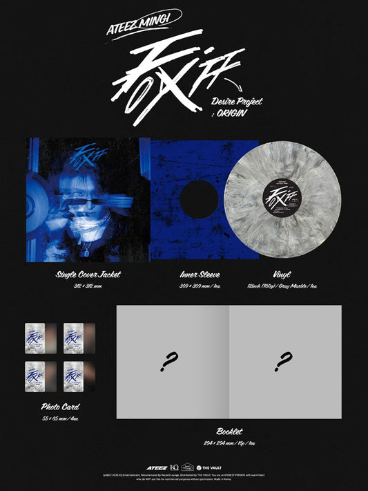 Preorder MINGI (ATEEZ) - FIX OFF Desire Project : ORIGIN Vinyl w/Aladin Gift