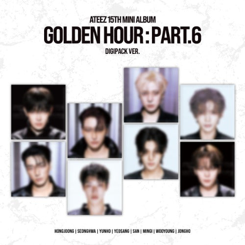 ATEEZ - 15th Mini Album [GOLDEN HOUR : Part.6] (Digipack Ver.) + Pre-Order Benefit Selfie Photocard (ATINY’s Knight Ver.)
