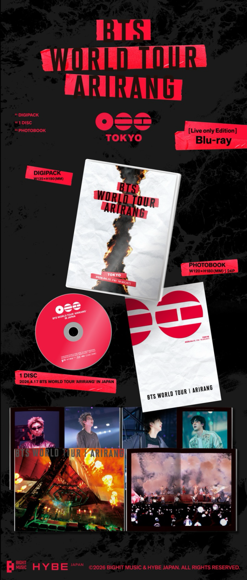 Preorder: BTS World Tour Arirang in Japan w/UMS Japan POB
