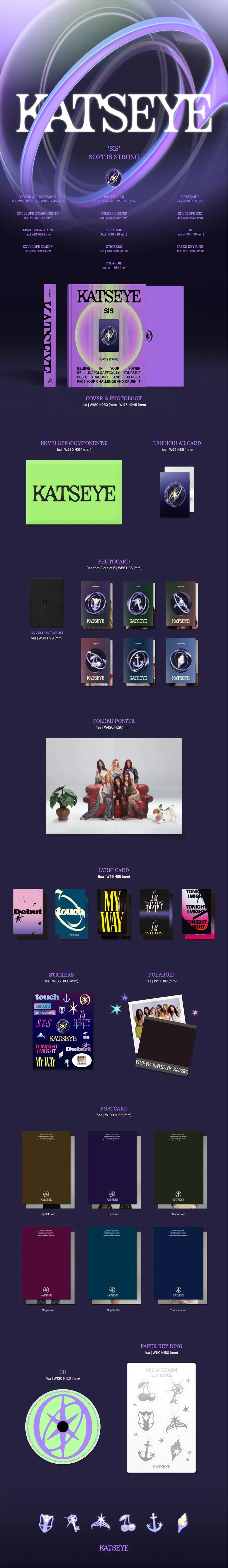 KATSEYE - 1st EP Album [SIS (Soft Is Strong)] (Soft Ver. / Strong Ver.) (Random Ver.)