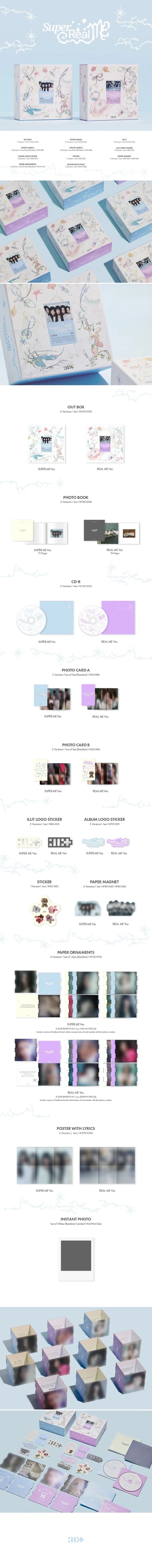 ILLIT - 1st Mini Album [SUPER REAL ME] (REAL ME Ver. / SUPER ME Ver.) Random