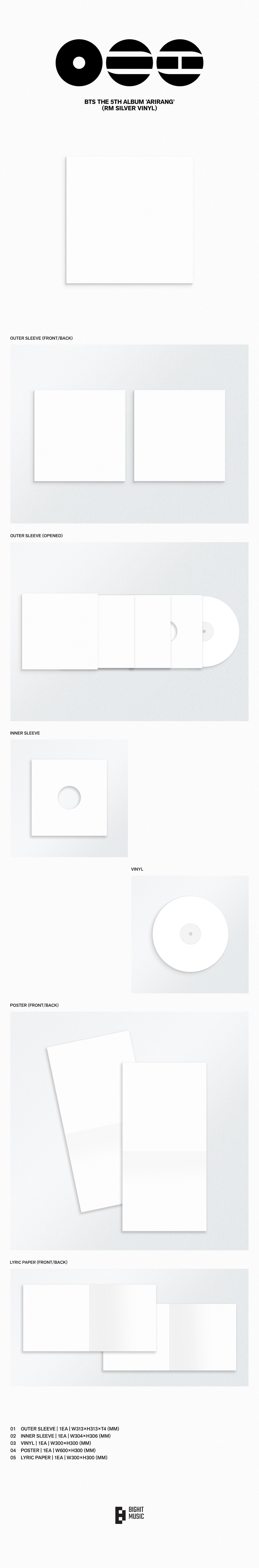 Pre-Order BTS 5th Full Album: Arirang Vinyl Versions