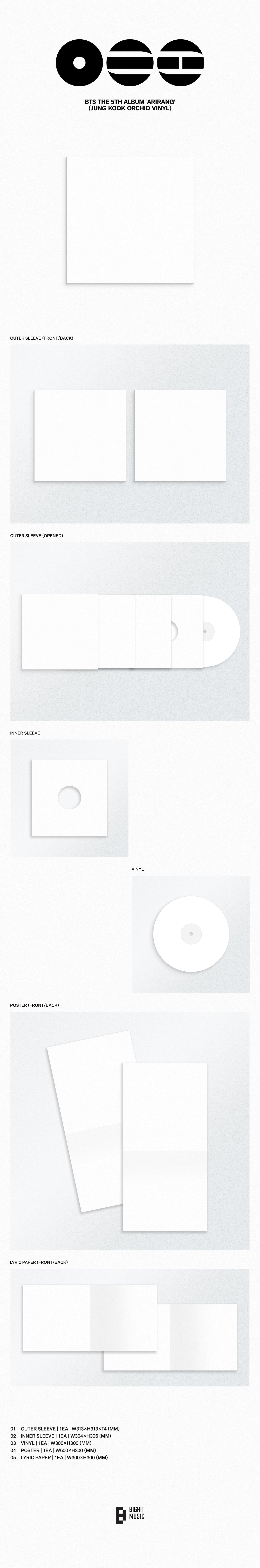 Pre-Order BTS 5th Full Album: Arirang Vinyl Versions
