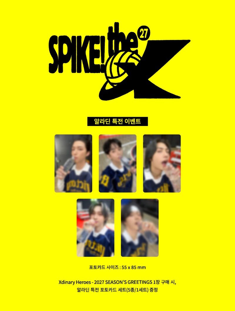 Xdinary Heroes - 2027 Season’s Greetings [Spike! The X] + AladinKR POB Photocard Set
